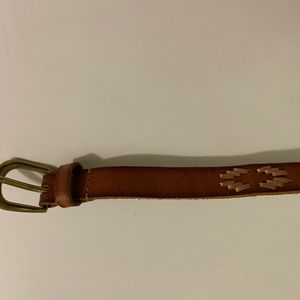 Brown Leather Belt Size S